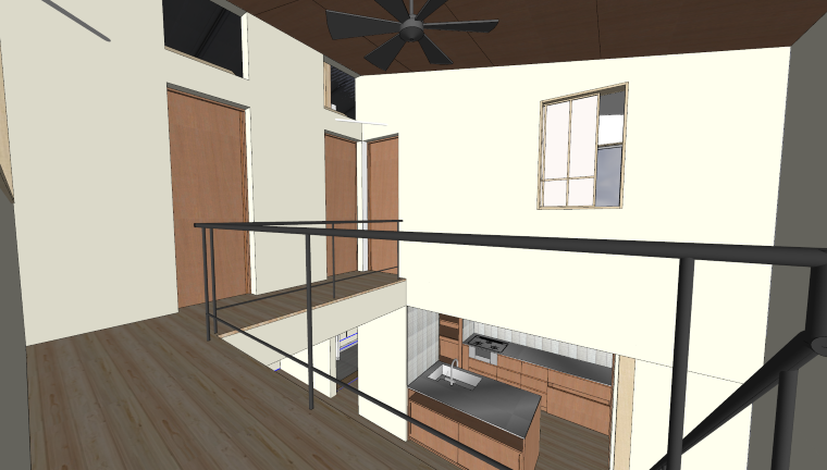 無垢材の床がもたらす温もりと左官仕上げの壁が醸す澄んだ空気感。<br />
本物の素材が響き合い、観葉植物や庭の緑が映える“余白”を大切にしています。